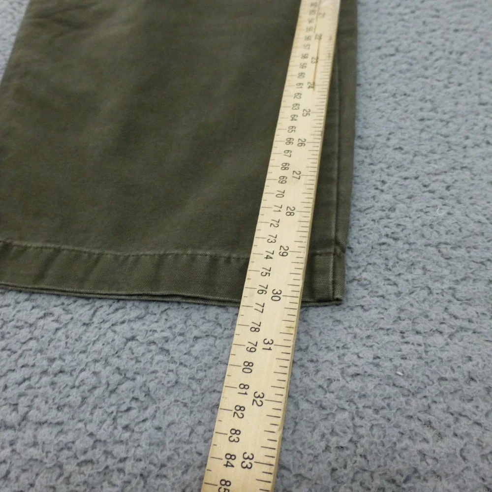 Columbia River Lodge Canvas Utility Pants Mens 38x30 Olive Green Cotton